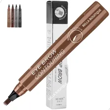 Caneta Fio A Fio Henna Microblading Tatoo Cor Marrom-claro Foto  mini 1