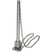 Caneta Fixa C Corrente P/ Balcão Tipo Torre Cromada KIT 5 UNIDADES Foto mini 3