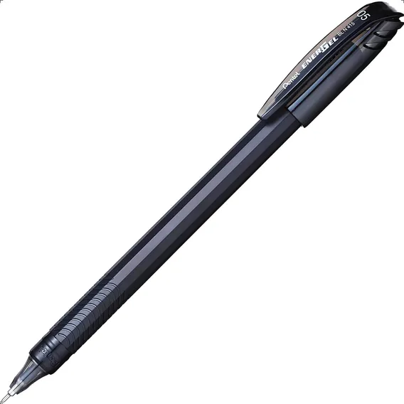 Caneta Gel Energel Makkuro 0,5mm Preto Pentel Foto 1