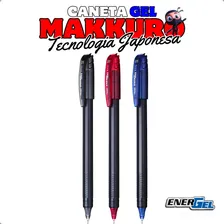 Caneta Gel Energel Makkuro 0,5mm Preto Pentel Foto mini 2
