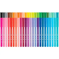 Caneta Hidrocor Canetinha Maped Ocean Polvo 48 Cores Lavavél Foto mini  2