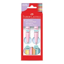 Caneta Hidrografica Tons Pastel Vai E Vem 6 Cores Faber-cast Foto mini 2