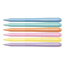 Caneta Hidrografica Tons Pastel Vai E Vem 6 Cores Faber-cast Foto mini 1