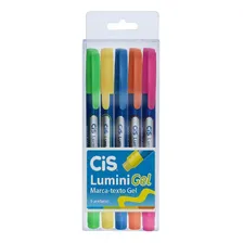Caneta Marca Texto Cis - Lumini Gel - 5 Cores Foto  mini 1