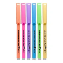 Caneta Marca Texto Pastel 6 Cores Newpen Foto mini 2