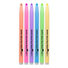 Caneta Marca Texto Pastel 6 Cores Newpen Foto mini 3
