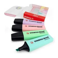 Caneta Marca Texto Stabilo Boss Pastel 4 Cores Foto mini 2