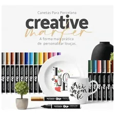 Caneta Marcador Creative Marker Vermelha Compactor Foto mini 4