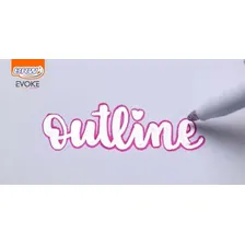 Caneta Marcador Evoke Outline 8 Cores Foto mini 4