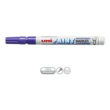 Caneta Marcador Permanente Industrial Uni Paint Marker Px 21 Marcador Uni Paint Marker Roxa Foto mini 2