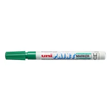 Caneta Marcador Permanente Uni Paint Marker Cor Verde Foto mini 1
