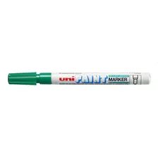 Caneta Marcador Permanente Uni Paint Marker Cor Verde Foto mini 2