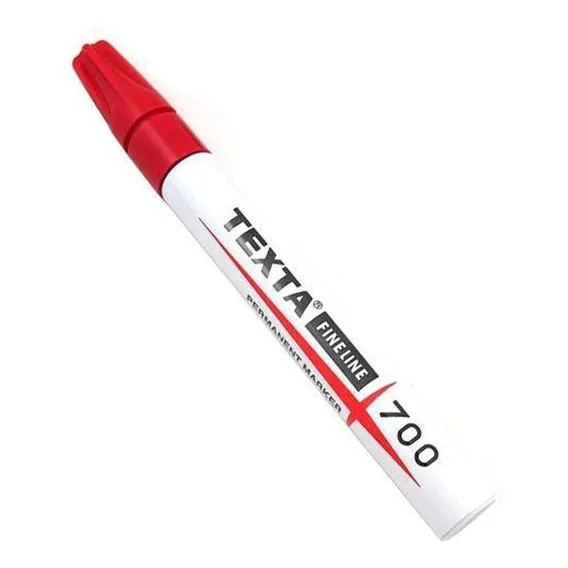 Caneta Marcadora Texta 700 Vermelho Foto 1