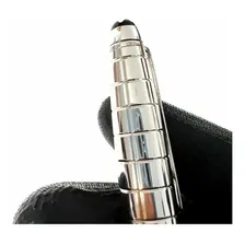Caneta Mont Blanc Solitaire Platinum Facet Esferográfica Foto mini 2