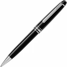 Caneta Montblanc Meisterstuck Classique Tinta Preto Ou Azul Exterior Preto Foto mini 1