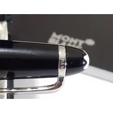 Caneta Montblanc Meisterstuck Classique Tinta Preto Ou Azul Exterior Preto Foto mini 4