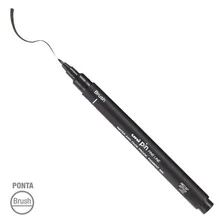 Caneta Nankin Uni Pin Fine Line Brush Mitsubishi Uni-ball Foto mini 4