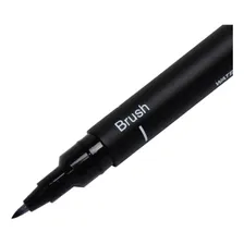 Caneta Nankin Uni Pin Fine Line Brush Mitsubishi Uni-ball Foto mini  2