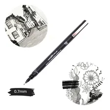 Caneta Nanquim Uni Pin Fine Line 0.7mm Uniball Cor da tinta Preto Foto  mini 1