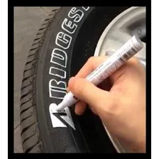 Caneta Paint Branca - Para Pintar Pneu Carro Moto TĂȘnis Foto mini 2