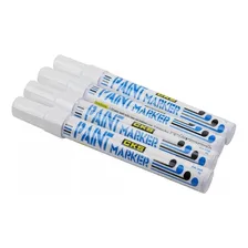 Caneta Paint Marker Marcador Industrial Permanente Branco C4 Foto mini 2
