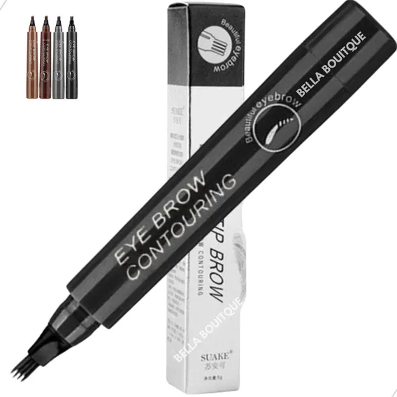Caneta Para Sobrancelha Fio A Fio Tattoo Microblading Cor #5 Preto Foto 1