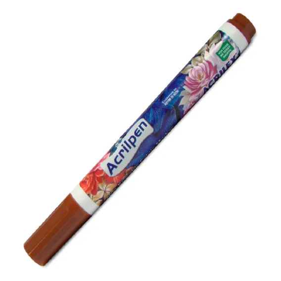 Caneta Para Tecido Acrilex Acrilpen 531 Marrom Foto 1