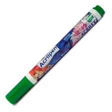 Caneta Para Tecido Acrilex Acrilpen Verde Musgo 513 Foto mini 1