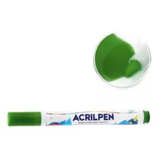 Caneta Para Tecido Acrilex Acrilpen Verde Musgo 513 Foto mini 2