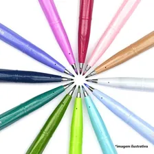 Caneta Pentel Brush Sign Pen Touch - Cinza Foto mini 4