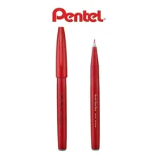 Caneta Pentel Brush Sign Pen Touch - Vermelho Foto mini  3