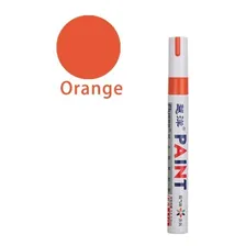 Caneta Permanente A Prova D' Água Paint - Marcador Pneu Cor da tinta Laranja Foto mini 1