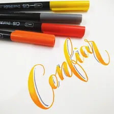 Caneta Pincel Dual Brush Aquarelável Cis 12 Cores Foto mini 4