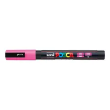 Caneta Posca Pc-3m Rosa Uni Ball - Ponta Chanfrada Foto mini 2
