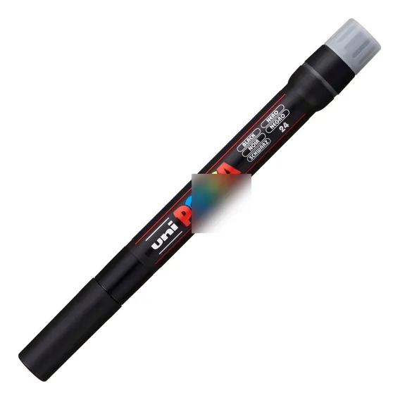 Caneta Posca Uni Ball Pcf-350 Pincel Preto - Permanente 1.0 Foto 1