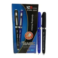 Caneta Q Apaga A Fricção - Apaga Fácil Em Azul 0,8 Kit C/12 Cor do exterior AZUL E PRETA Foto  mini 1