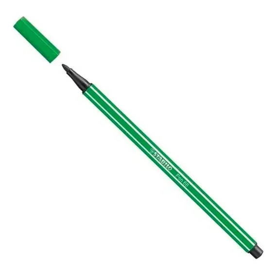 Caneta Stabilo Pen 68 Verde Esmeralda 68/16 Foto 1