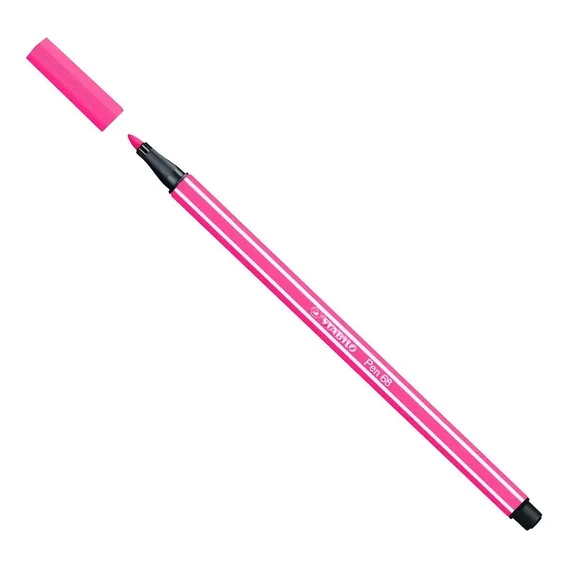 Caneta Stabilo Pen N° 68 1mm Rosa Neon Solto Foto 1