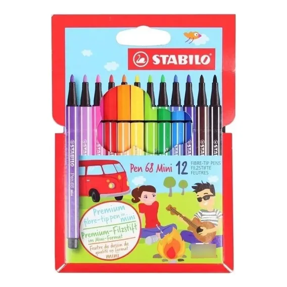Caneta Stabilo Point 68 Mini Pen 1,0mm C/ 12 Unidades Foto 1