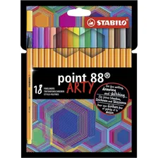 Caneta Stabilo Point 88 0.4mm Arty 18 Cores Foto  mini 1