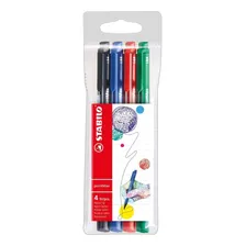 Caneta Stabilo Pointmax Basicas 4 Unidades Foto  mini 1