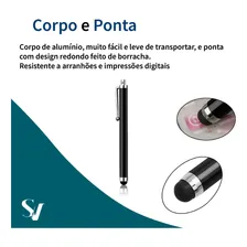 Caneta Stylus Touch Screen Tubo Preto Foto mini 3