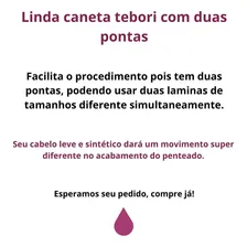 Caneta Tebori 2 Pontas P/ Laminas Circular Reta Microblading Cor Rosa Foto mini 4