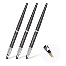Caneta Tebori Microblading Micropigmentação Sobrancelha Fios Foto mini 2