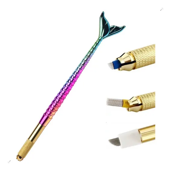 Caneta Tebori Prof P Laminas Circulares Round + Brinde Cor Furta-cor Foto 1