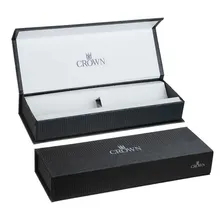 Caneta Tinteiro Crown Regent Preta Foto mini 3