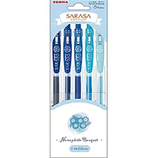 Caneta Zebra Sarasa 0.5mm 5 Cores Made In Japan Tinta Variada Exterior Variada Foto  mini 1