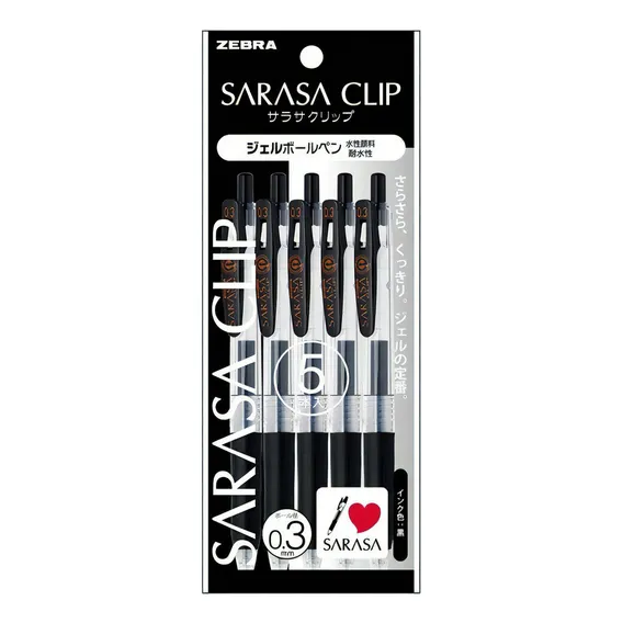 Caneta Zebra Sarasa Clip 0.3mm Japan Foto 1