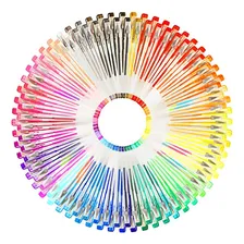 Canetas Coloridas Gel Neon Glitter Estojo Kit 8 Cores Foto mini  3