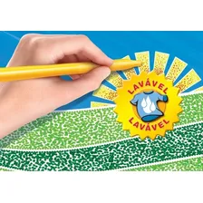 Canetinha Faber Castell 12 Cores Vai E Vem Hidrocor Lavável Foto mini 2